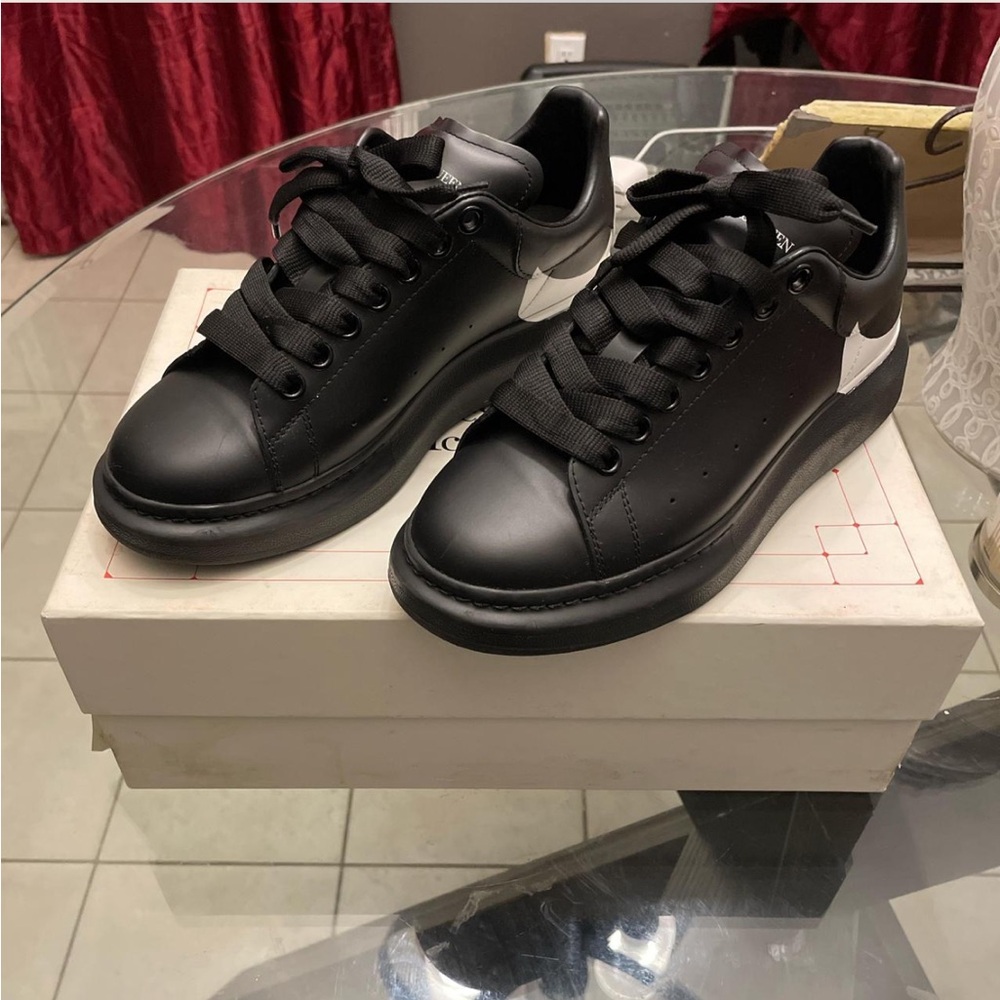 Alexander McQueen Black and White Sneakers